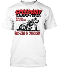 Camiseta Speedway Racing Best In California Motorcycle Born feita nos EUA P a 5XL comprar usado  Enviando para Brazil