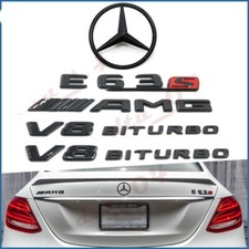 Conjunto de emblema preto vermelho brilhante estrela traseira AMG V8 BITURBO para Mercedes W212 E63S comprar usado Conjunto de emblema preto vermelho brilhante estrela traseira AMG V8 BITURBO para Mercedes W212 E63S comprar usado  Enviando para Brazil