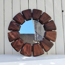 Miroir fleur bois d'occasion  Séné