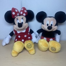 Pelúcia Mickey Mouse e Minnie Mouse 13" Disney Store Original Autêntico Genuíno comprar usado  Enviando para Brazil