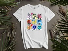 Camiseta com capuz Disney Inside Out personagens 2 filmes T Joy masculina feminina unissex AD415 comprar usado  Enviando para Brazil