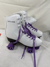 Usado, Patins de patins com design retrô quádruplo adulto tamanho 9 - roxo e branco comprar usado  Enviando para Brazil
