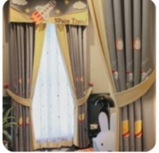 3 peças cortinas para meninos cortinas de quarto infantil decoração de espaço para crianças comprar usado  Enviando para Brazil