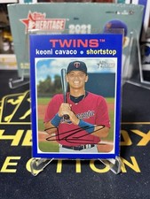 2020 Heritage Minor League Edition Keoni Cavaco Real One Blue Border 23/99 Twins comprar usado  Enviando para Brazil