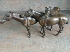 Three bronze stallions for sale  LEICESTER