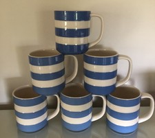 Green cornishware mugs for sale  BEWDLEY