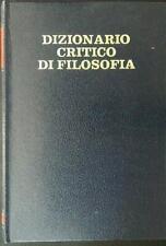Dizionario critico filosofia usato  Italia