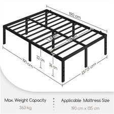 three quarter bed frame for sale  IPSWICH