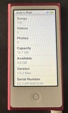 iPod nano 7ª Geração Rosa (16 GB) A1446 Frete Rápido MUITO BOM Músicas Usadas Bateria Ruim comprar usado  Enviando para Brazil
