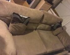 Brown sofa seater for sale  BOLTON