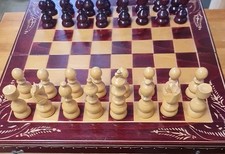 Wooden chess set for sale  LIVERPOOL