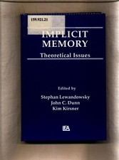 Implicit memory theoretical gebraucht kaufen  Dinkelscherben