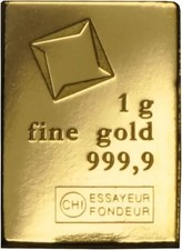 Lingot 1 gramme d'occasion  Saujon