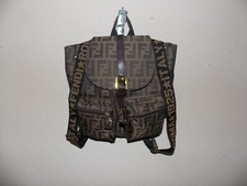 Usado, Mochila Fendi FF Zucca monograma lona couro marrom fivela dourada comprar usado  Enviando para Brazil