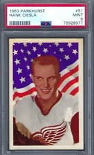 1963 Parkhurst #51 PSA 9 Hank Ciesla Red Wings 51 na sprzedaż  Wysyłka do Poland