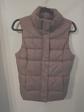 Colete Gap Puffer Feminino com Zíper Completo Tamanho S Acolchoado Taupe Inverno Quente Aconchegante comprar usado  Enviando para Brazil