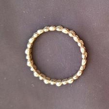 Anel leve minúsculo de prata esterlina 925 simples feito à mão tamanho 8 para presente comprar usado  Enviando para Brazil