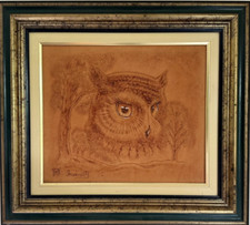 Tableau vintage cuir d'occasion  Voiron