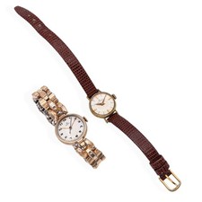 Lote de 2 relógios femininos vintage Movado e Omega de corda manual comprar usado  Enviando para Brazil