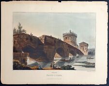 Stampa antica acquatinta usato  Roma