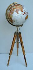 Usado, Globo Floor World com suporte de tripé de madeira mapa moderno grande Atlas Globe decoração comprar usado  Enviando para Brazil