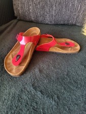 Womens red birkenstock for sale  BOSTON