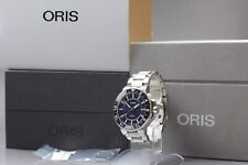 *EM ESTADO PERFEITO* ORIS Aquis 7754 mostrador azul data 300m 25 joias GMT relógio automático masculino, usado comprar usado  Enviando para Brazil