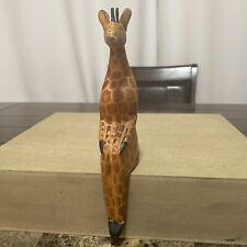 Prateleira girafa esculpida à mão Sitter Quênia Africana 9""  comprar usado  Enviando para Brazil