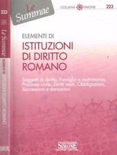 Elementi istituzioni diritto usato  Italia
