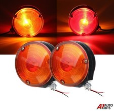 Pirulito De 2X Pirulito Brinco Vermelho Âmbar Espelho Lado Lâmpada Para Scania Volvo 24v 4" comprar usado  Enviando para Brazil