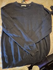 Mens navy jumper for sale  LEEK