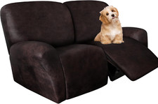 Loveseat recliner slipcover d'occasion  Expédié en France