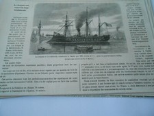 Gravure 1864 frégate d'occasion  La Verpillière