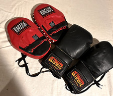 Luvas de boxe e conjunto de treinamento de luva perfurada Ringside - EXCELENTE, usado comprar usado  Enviando para Brazil