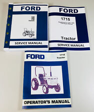 Conjunto manual de reparo de trator Ford 1715 proprietários operadores loja técnica comprar usado  Enviando para Brazil