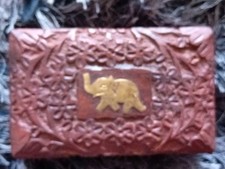 Indian wooden box for sale  BLACKPOOL