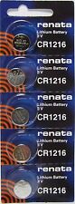 BATERIA DE RELÓGIO CR 1216 RENATA (5 peças) ECR1216 FRETE GRÁTIS Vendedor Autorizado  comprar usado  Enviando para Brazil