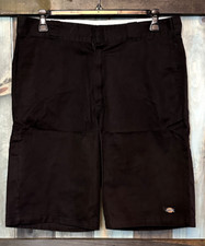 Shorts de trabalho Dickies ajuste relaxado preto bolso celular chino masculino 38 12" #2 comprar usado  Enviando para Brazil