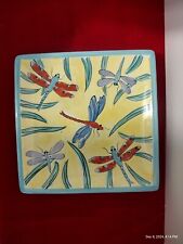 Dragonfly pottery plate for sale  Norfolk