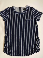 Usado, Blusa Feminina Sweet Wanderer Azul com Linhas Brancas Manga Curta Carreira Tamanho Médio comprar usado  Enviando para Brazil