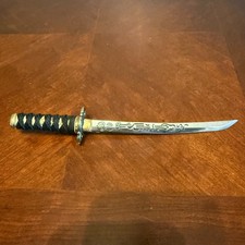 vintage japonês samurai espada abridor de carta miniatura tanto katana decorativo comprar usado vintage japonês samurai espada abridor de carta miniatura tanto katana decorativo comprar usado  Enviando para Brazil