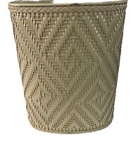 Usado, Antigo Harvell Weave mesa de escritório lixeira cesto de lixo acabamento trança natural comprar usado  Enviando para Brazil