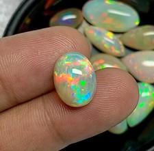 Cabochão Opala Fogo Natural Multi Fogo Forma Oval Opala Cabochão Welo Opala comprar usado  Enviando para Brazil
