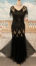 Gatsby dress black for sale  BRISTOL