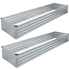 2pcs 12x4x1ft galvanized for sale  Brentwood