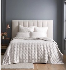 Conjunto de Colcha de Bambu Orgânico Marmelo BRANCO King 2 EURO Shams Novo sem etiquetas Caixa Aberta LEIA comprar usado  Enviando para Brazil