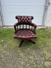 Vintage leather chesterfield for sale  MUIR OF ORD