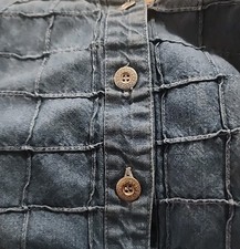 Usado, Vestido sem mangas compridas vintage Mississippi River azul denim botão para cima com bolsos comprar usado  Enviando para Brazil