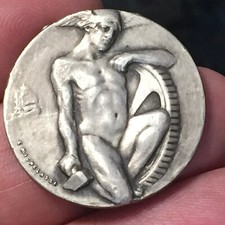 Medaglia argento commercianti usato  San Bonifacio