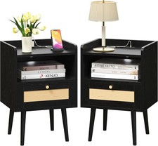Nightstand rattan charging for sale  Gulf Shores